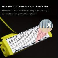 Afeitadora eléctrica recargable para hombres, maquinilla de afeitar para Barba, recortadora corporal, máquina de limpieza para el cuidado facial del cabello, regalos de vacaciones - details 6