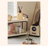 Cup storage rack desktop water cup storage rack dining side cabinet tea cup drain rack cream style kitchen cup rack kitchen storage rack cosmetics storage - details 4