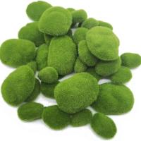 10 piedras de musgo artificiales, planta verde falsa para decoración del hogar, jardín, época - details 0