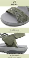 Nuevo 2025 sandalias deportivas de comercio exterior impresas Velcro casual zapatos de mujer de gran tamaño - details 2