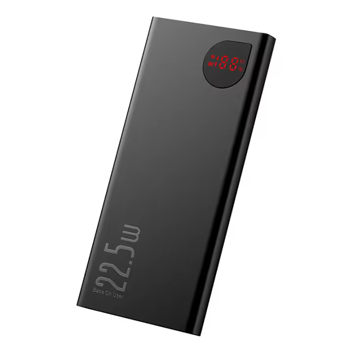 Baseus Cargador portátil 20000mAh PD 22.5W-65W Carga rápida, Batería externa, Conector micro USB - 1