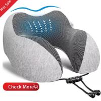 Cómoda almohada de espuma viscoelástica para el cuello, cojín ortopédico ergonómico para dormir en la cabeza, curva Cervical - details 0