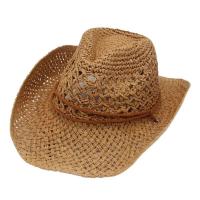 Vintage Western Cowboy Sun hombres mujeres paja viajes al aire libre estilo étnico regalo protección UV gorra Chapeau playa sombrero - details 4