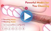 Vibrador Telescópico Realista Plug Anal Estimulación Vaginal Juguete Intimo para Mujeres - details 8