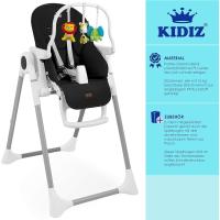 barra de juegos, tumbona para bebés, silla alta combinada para bebés, 7 respaldos ajustables en altura, crecimiento de 0 meses a 6 años, silla para bebés, gris oscuro - details 15