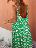 Vestido Boho Largo sin Mangas Vestido de Playa Bohemio para Mujer en Verano - details 4