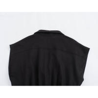 - Vestido camisero sin mangas con cinturón, mezcla de lino, estilo europeo y americano para mujer - details 10