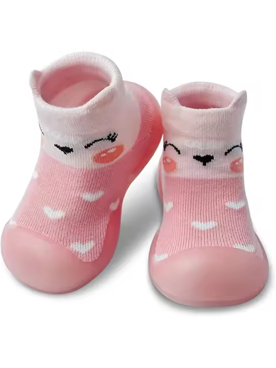 Zapatillas antideslizantes de suela suave para bebé, niño y niña, calcetines de suelo para primeros pasos - 1