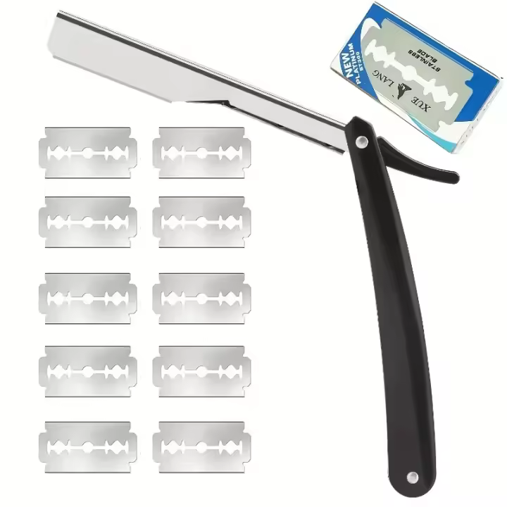 Afeitadora Manual para Hombres Herramienta de Barbería de Acero Inoxidable Fácil de Usar - 1