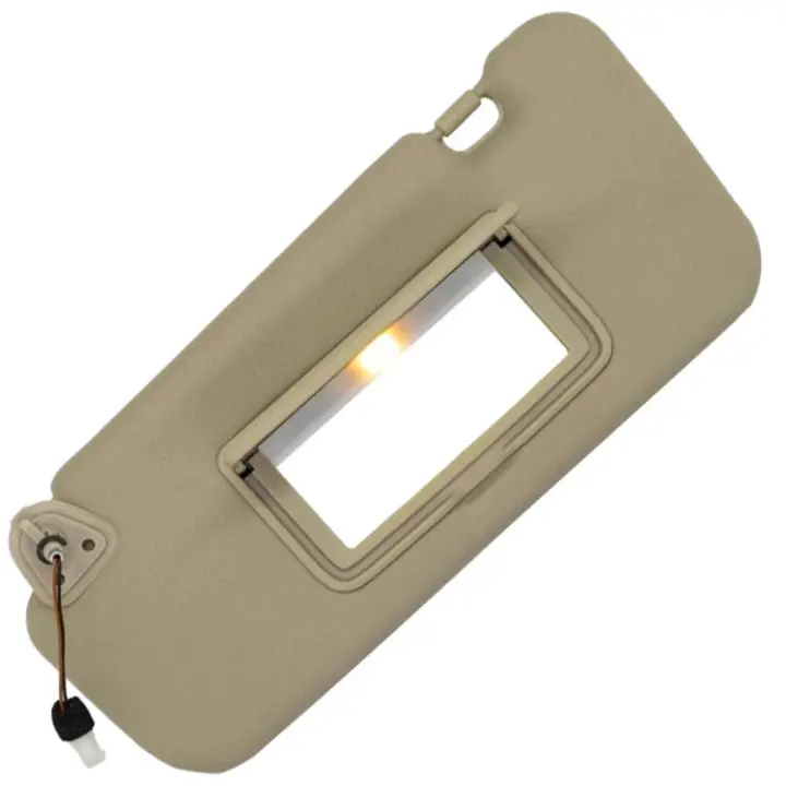 Nissan Murano 2009, 2010, 2011, 2012, 2013, 2014 Parasol interior con espejos beige claro parasoles grises izquierdo y derecho - 1