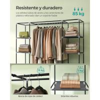 Armario de Tela 12 con Barra y Estantes Armario Estable para Dormitorio, Vestidor 150 x 45 x 175 cm - details 2