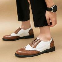 Diseño clásico, nivel de calidad, vestido de hombre para ocasiones formales, bodas, zapatos de piel de plena flor, talla grande 48 - details 4