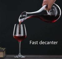 Botella de vino de vidrio sin plomo, tarro despertador con forma de caracol, destilador de cuello largo, bar en casa, 1000-1500 ml - details 2
