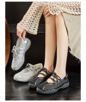 Nuevos zapatos Mary Jane de malla transpirable blanca, zapatos casuales de alta gama para mujer, zapatos de moda. - details 1