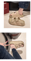 Pantuflas mujer 2025 nuevas con falda, zapatillas geniales de suela gruesa - details 7