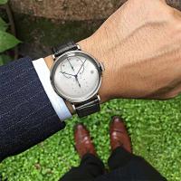 Dugary relojes de cuarzo de moda minimalistas calendario impermeable de alta calidad 41 mm relojes masculinos comercio diario masculino - details 1