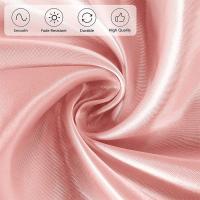 Mantel de satén redondo liso de lujo, cubierta de mesa de seda de imitación brillante, decoración de mesa de Color sólido, Navidad - details 7