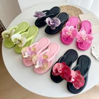 Elegante Pantufla de Orquídea de Mariposa de Verano Sandalia de Vacaciones Antideslizante para Mujeres Uso Interior y Exterior - details 2