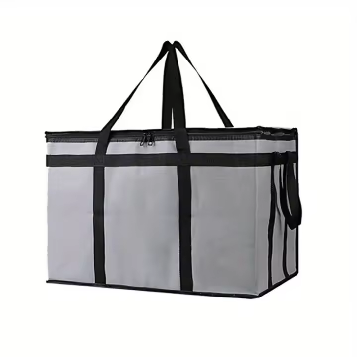 Bolsa Calefactora de Gran Capacidad XXXL con Fondo Duro Extraíble Bolsa de Entrega de Pizza Aislada de 3 Capas - 1