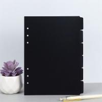 Divisores de página para planificador, papel interior negro, divisor de papel para cuaderno, divisor de hojas sueltas, carpeta, separador de índice, divisor de índice - details 8