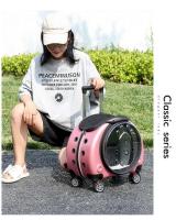 Carro de viaje, bolsa portátil transpirable para mascotas, transporte para perros, mochila para gatos de gran espacio - details 18