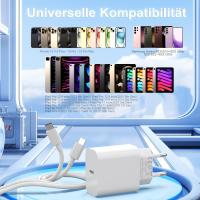 Cargador USB C y Cable de carga para iPhone 16/15 Pro Max 15/16 Plus iPad Air Pro, Cable de carga rápida con enchufe USB C, adaptador de corriente (blanco, 1 paquete) - details 4