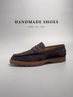 Mocasines de alta gama, cuero genuino, piel de vaca de primera capa, zapatos de moda hechos a mano con un pedal. - details 1