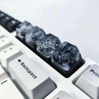 Teclado nical DIY, pegamento de goteo de resina, eje cruzado de nieve, lista de regalos ESC personalizada, tecla transparente de montaña Fuji - details 2