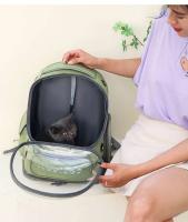 Mochila de viaje al aire libre transparente para gatos, perros pequeños, bolsa de transporte transpirable para gatos, suministros para mascotas - details 5