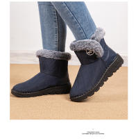 Botas de nieve para mujer, zapatos de algodón grueso de terciopelo, botas cortas versátiles de moda, novedad de otoño e invierno 2024 - details 20