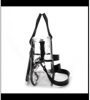 Bolsa de viaje transparente de PVC, bolsos de hombro tipo bandolera portátiles para deportes, senderismo al aire libre, natación, compras, bolso transparente - details 11