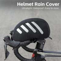 Gorros de bicicleta con cordón, cubierta de lluvia con tira reflectante, a prueba de viento, impermeable, Universal para cascos de ciclismo - details 2