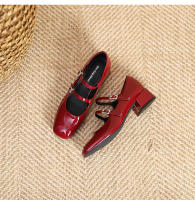 Zapatos Mary Jane de mujer con tacón grueso y hebilla de cinturón de nuevo estilo - details 29