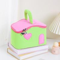 Bolsas de almacenamiento de cosméticos con forma de casa, bolsas de maquillaje de dibujos animados de estilo coreano de gran capacidad, portátiles multifuncionales - details 2