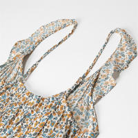 Vestido Bohemio de Verano 2025 para Mujer Sin Mangas Cuello en V Adorno Grande - details 6