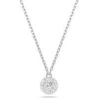 Swarosk-colgante de bola de cristal pavimentada de plata 925, colgante de cuentas de circonia cúbica transparente, collar, joyería de moda, regalo para mujer - details 0