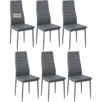 Sillas de Comedor Juego de 4 Sillas de Metal para Cocina, Silla de Mesa Comoda Silla con Asiento Tapizado, Negro - details 125