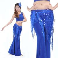 Tres nuevos estilos de borlas de lentejuelas que muestran cinturones indios para el vientre, pañuelos, nalgas y bufandas de baile para mujeres. - details 12