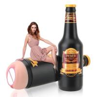 Leten Soft Ora Pussy Real Vagina Juguete Erótico para Adultos Juguetes para Hombres Regalo Sexo hine Manual Masturbador Masculino Portátil Botella de Cerveza - details 3