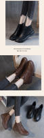 Botas ajustadas populares de otoño e invierno Maillard Botas cortas Botas de caballero marrón versátiles - details 4
