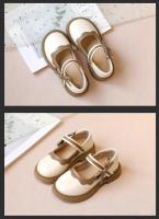 Zapatos de cuero para niñas, calzado sencillo con lazo lateral, borde con volantes, informal, sencillo, de retazos de princesa - details 6