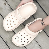 Zuecos informales para hombre, sandalias de moda de lujo, zapatos de jardín, zapatillas de playa al aire libre, calzado Masculino - details 6
