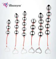 Runyu cuentas íntimas de metal para hombres y mujeres, tapón anal liso, cuentas, dilatador anal, juguetes sexuales - details 0