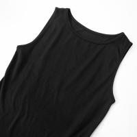 Y24DS283 Ropa de Mujer Vestido de Verano Nuevo Color Sólido Sin Mangas con Parches - details 29