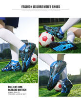 Zapatos de fútbol para niños FG/TF, botas de fútbol escolares, tacos para niños y niñas, zapatillas de deporte para césped, calzado deportivo de entrenamiento atlético al aire libre - details 13