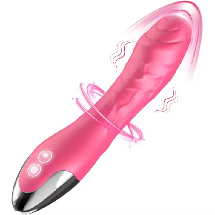 Vibrador realista de 7,7 pulgadas para mujeres, 10 potentes modos de vibración para estimulación del clítoris y del punto G, juguetes sexuales para adultos de rosas impermeables para mujeres y parejas - 1