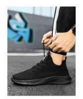 Zapatos informales coreanos versátiles para deportes nuevos para hombre y mujer, tejido volador para correr, talla grande, modernos y a la moda - details 26