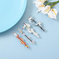 Pines De Armas De Demon Slayer Anime Broches Metálicos Para Mujeres Y Hombres Accesorios Para Mochilas Regalo Para Fans Joyería De Broche De Animal De Aleación De Zinc - details 1