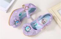 Zapatos de princesa Anna para niñas, sandalias de cuero, tacones altos de baile, Elsa, zapatos de fiesta - details 13