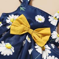 Conjunto de tesoro femenino, nuevo top estampado sin mangas para niños de verano + conjunto de diadema con pantalón corto de encaje de color sólido - details 6